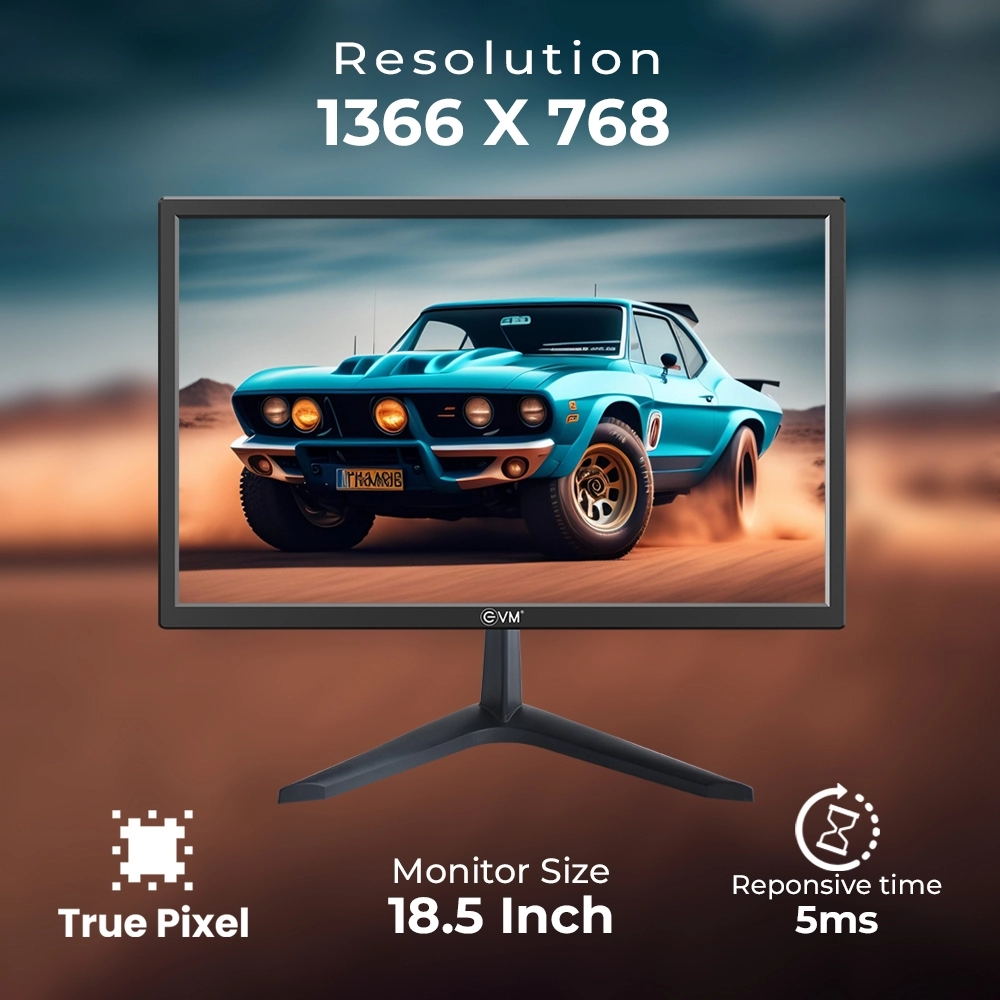 EVM LED Monitor 19" HD with HDMI | VGA (Grand 190) view 2